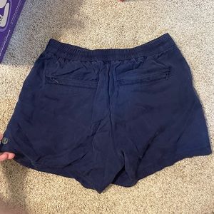 Lululemon pleated front navy blue shorts